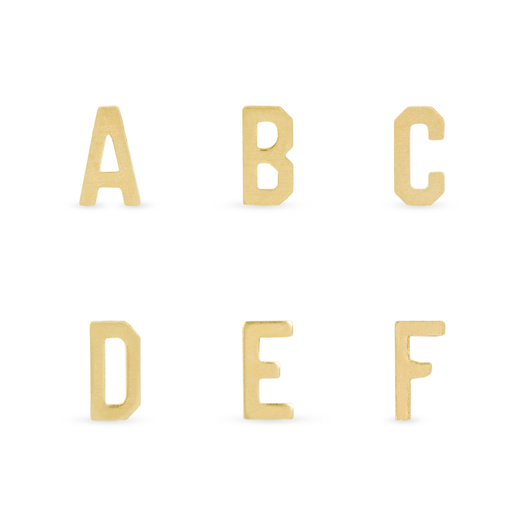 Stone And Strand Gold Initial Bracelet