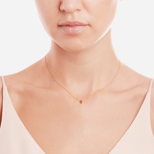 Stone And Strand Gold Initial Necklace