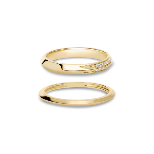 Stone And Strand Gold Knife Edge Stacking Set