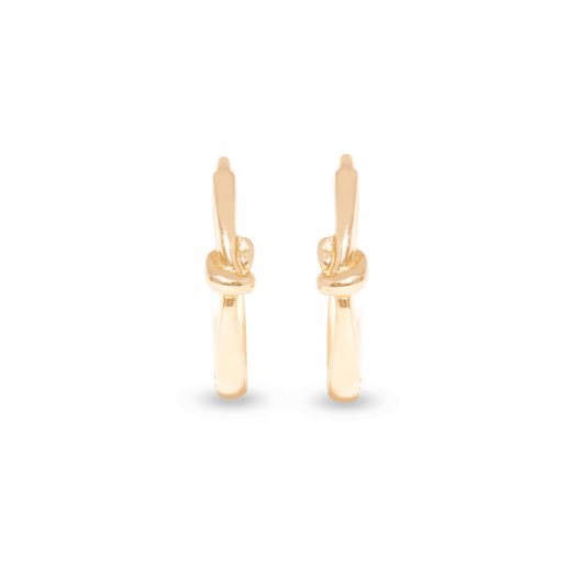 Stone And Strand Gold Knot Huggies