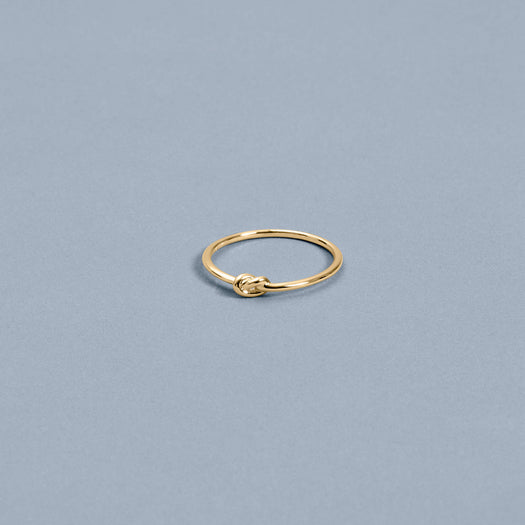 Stone And Strand Gold Knot Ring