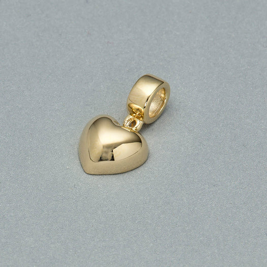 Stone And Strand Gold Puff Heart Bead
