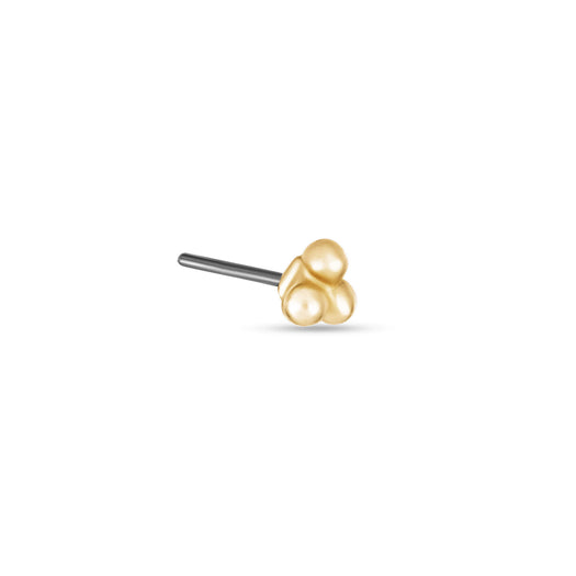 Stone And Strand Gold Trio Push Pin Flat Back