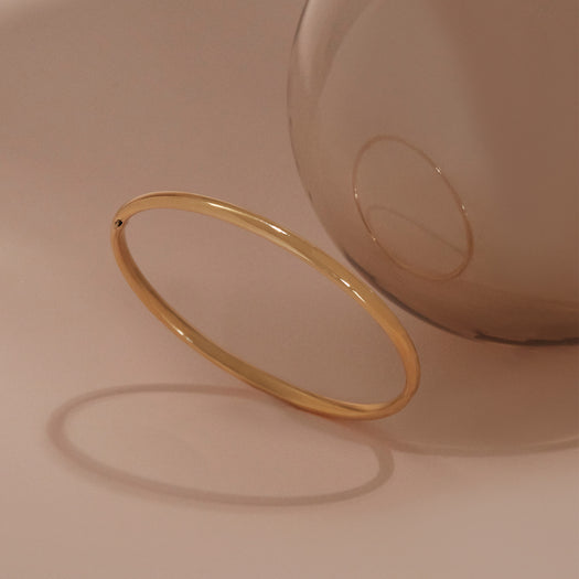 Stone And Strand Golden Classic Bangle