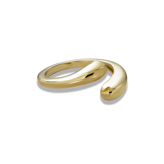 Stone And Strand Golden Droplet Hug Ring