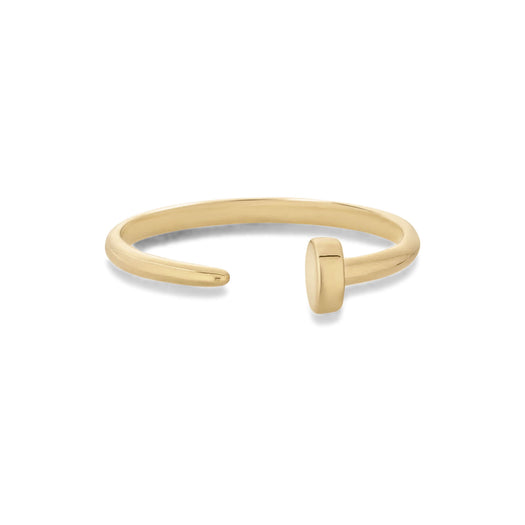 stone and strand Golden Nail Ring