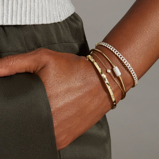 Stone And Strand Goldie Lock Diamond Bracelet