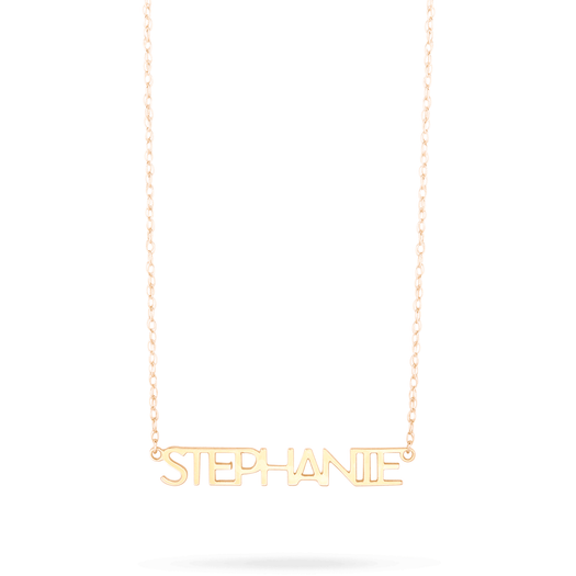 stone and strand Good Girl Name Necklace