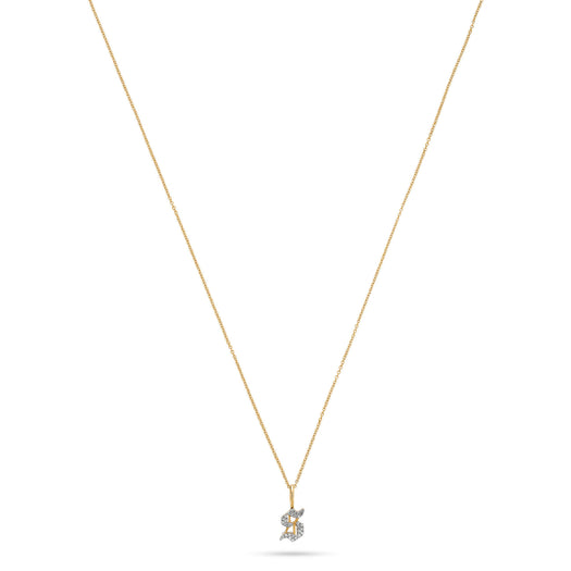 Stone And Strand Gothic Pave Initial Necklace