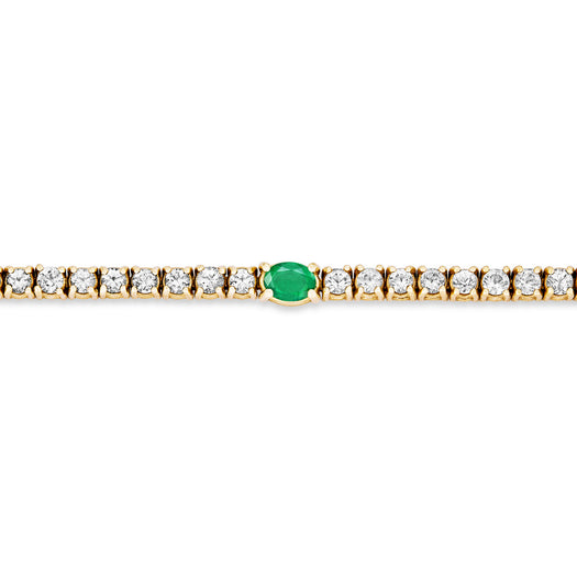 Stone And Strand Green Goddess Tennis Bracelet