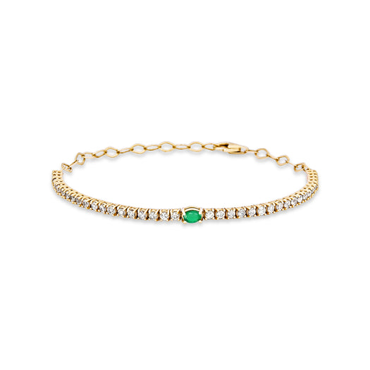stone and strand Green Goddess Tennis Bracelet