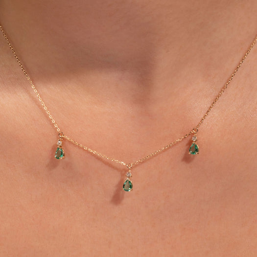 Stone And Strand Green Goddess Trio Necklace