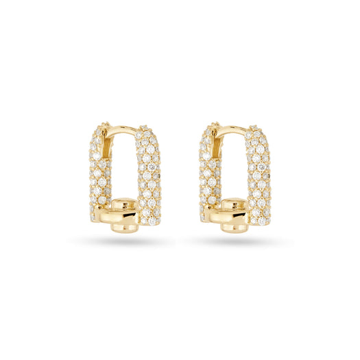 Stone And Strand Half Starboard Diamond Earrings