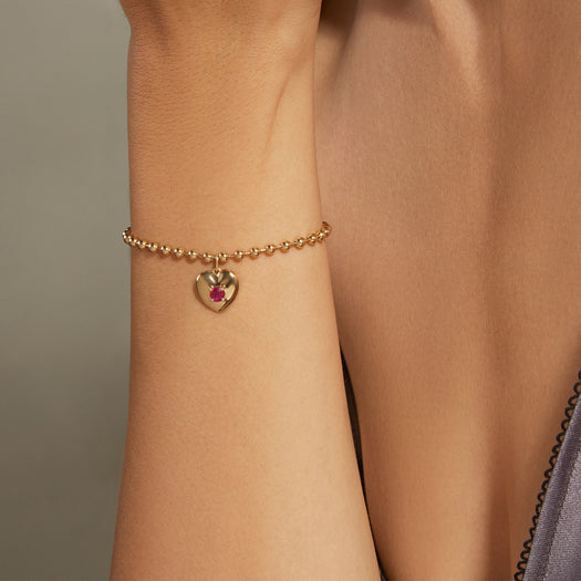 Stone And Strand Heart And Soul Ruby Bracelet