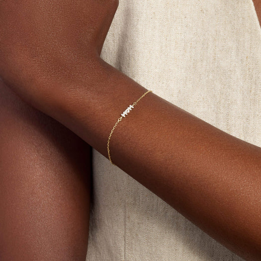 Stone And Strand Heart Mom Bracelet