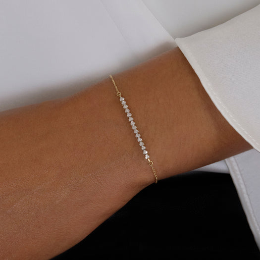 Stone And Strand Heart To Heart Diamond Bracelet
