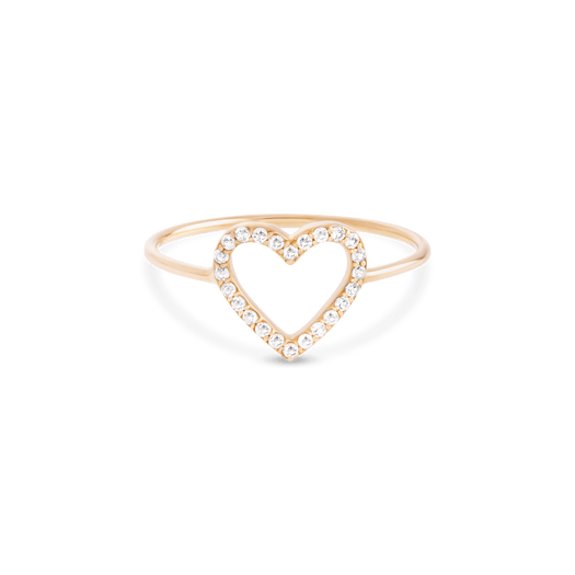 stone and strand Heart Wide Open Topaz Ring