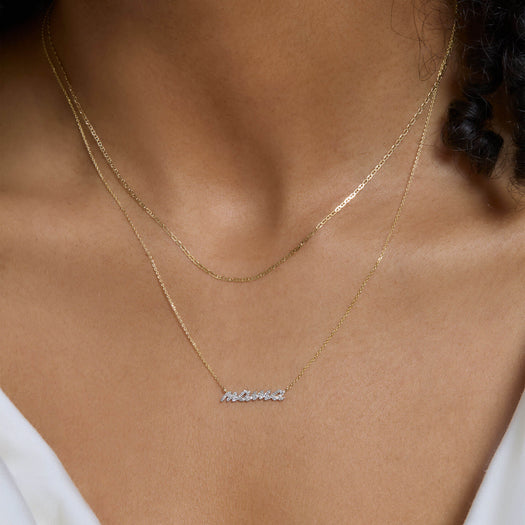 Stone And Strand Hey Mama Pave Necklace