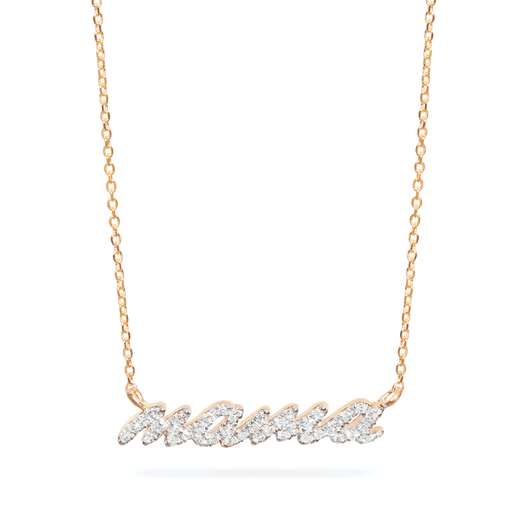 stone and strand Hey Mama Pave Necklace