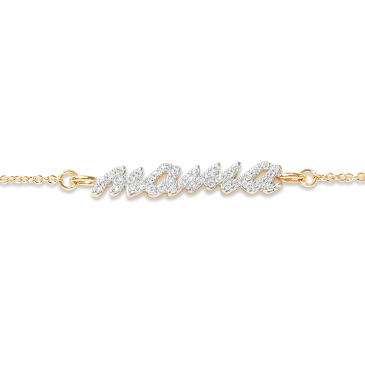 Stone And Strand Hey Mama Pave Slider Bracelet
