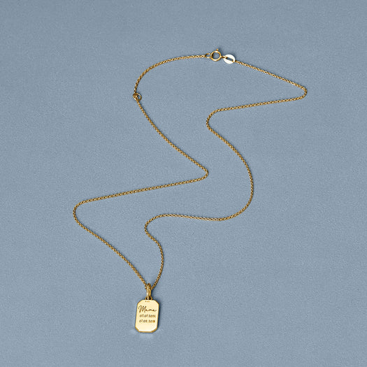 Stone And Strand Hold Me Diamond Tag Necklace