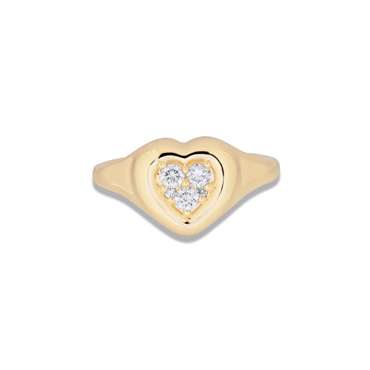 stone and strand Hold My Heart Signet Ring