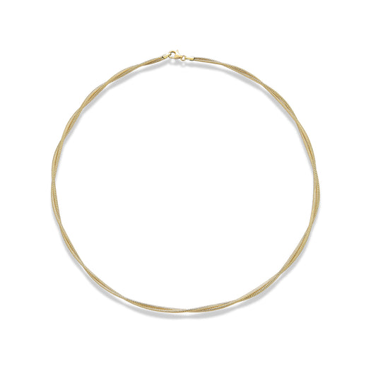 stone and strand Interwoven Gold Necklace