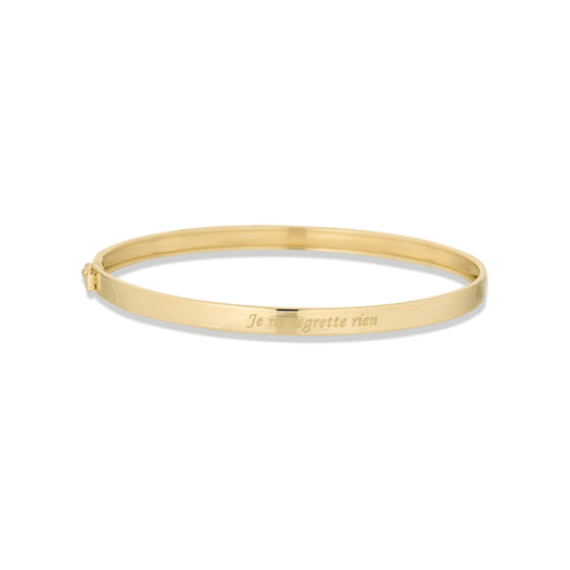 stone and strand Je Ne Regrette Gold Bangle