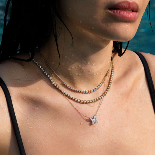 Stone And Strand Jumbo Butterfly Diamond Necklace