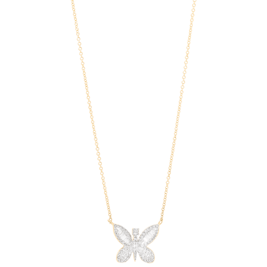 Stone And Strand Jumbo Butterfly Diamond Necklace