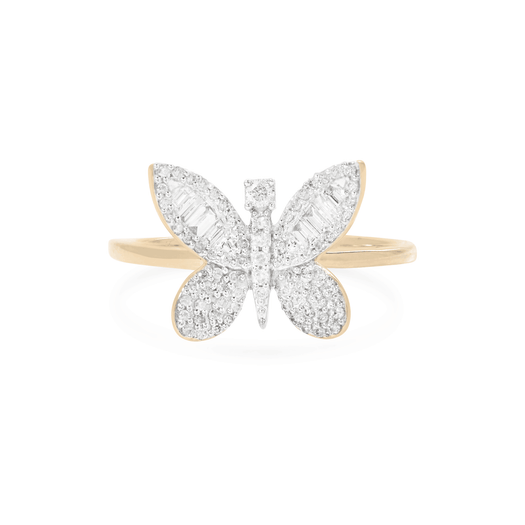 stone and strand Jumbo Butterfly Diamond Ring