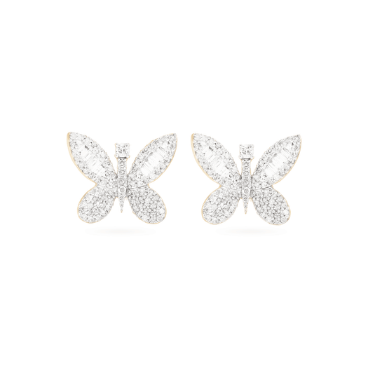 stone and strand Jumbo Butterfly Diamond Studs