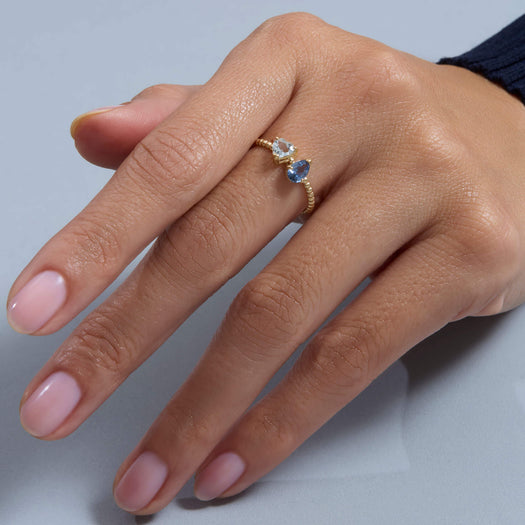 Stone And Strand Just The Two Of Us Le Bleu Ring