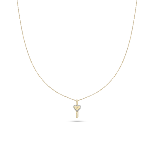 Stone And Strand Key To My Heart Pave Necklace