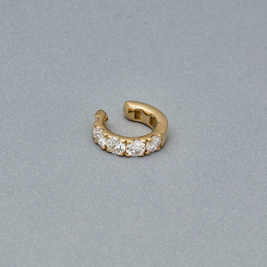 Stone And Strand LAB-Created 4mm Hinged Ear Cuff