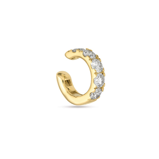 stone and strand LAB-Created 4mm Hinged Ear Cuff