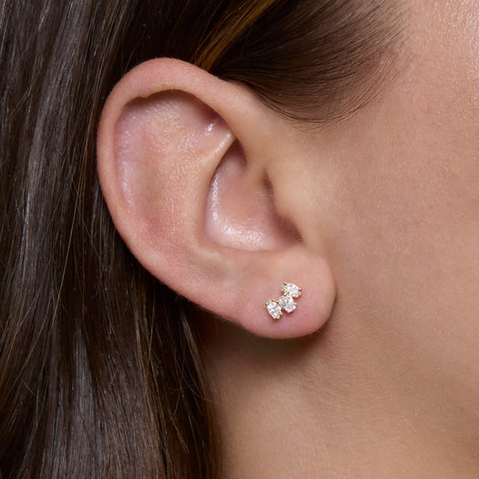 Stone And Strand LAB-Created Acrostic Mom Stud