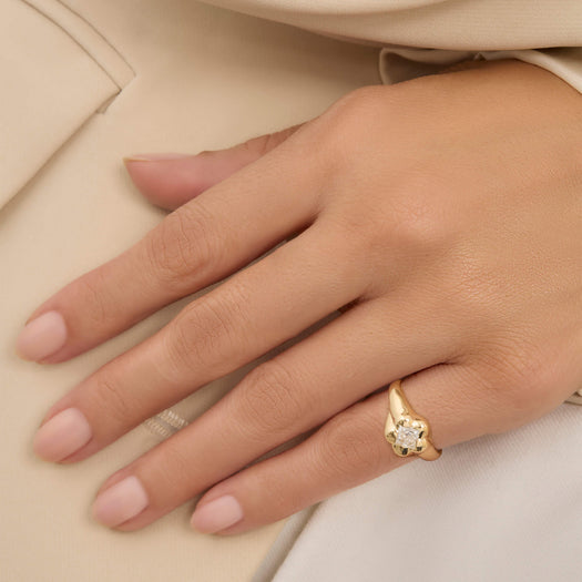 Stone And Strand LAB-Created Baez Pinky Ring