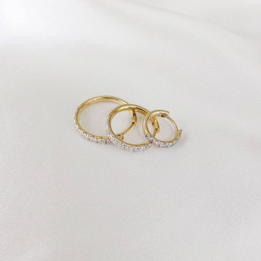 Stone And Strand LAB-Created Bold Hoop Trio