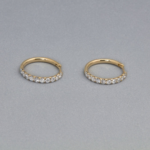 Stone And Strand LAB-Created Bold Hoops