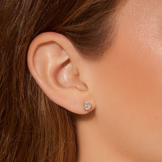 Stone And Strand LAB-Created Dainty Diamond Studs