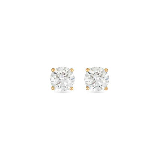 stone and strand LAB-Created Dainty Diamond Studs
