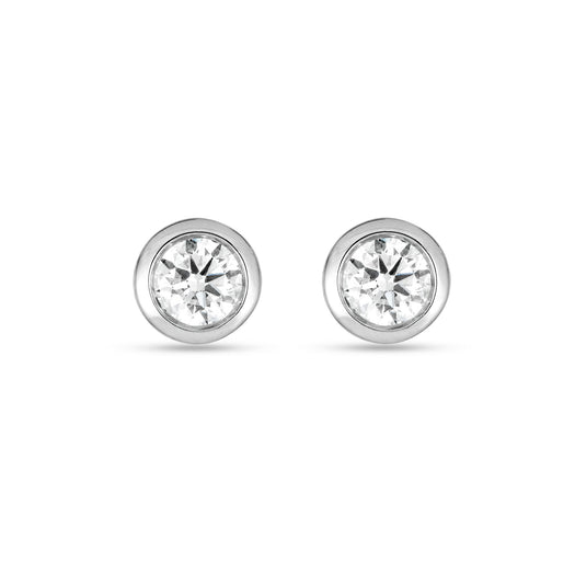 stone and strand LAB-Created Diamond Bubble Studs