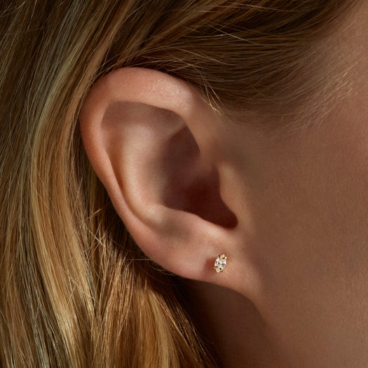 Stone And Strand LAB-Created Diamond Cat Eye Studs