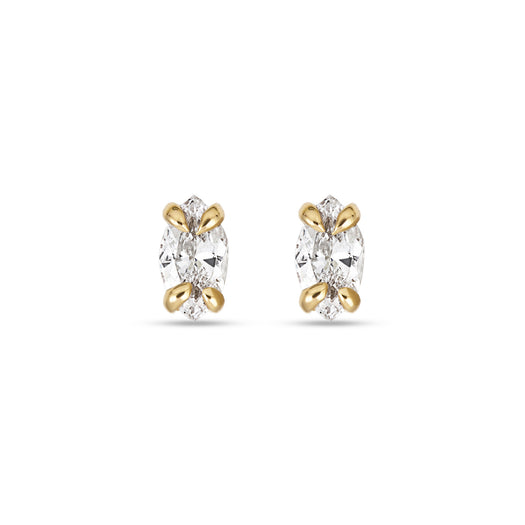 stone and strand LAB-Created Diamond Cat Eye Studs