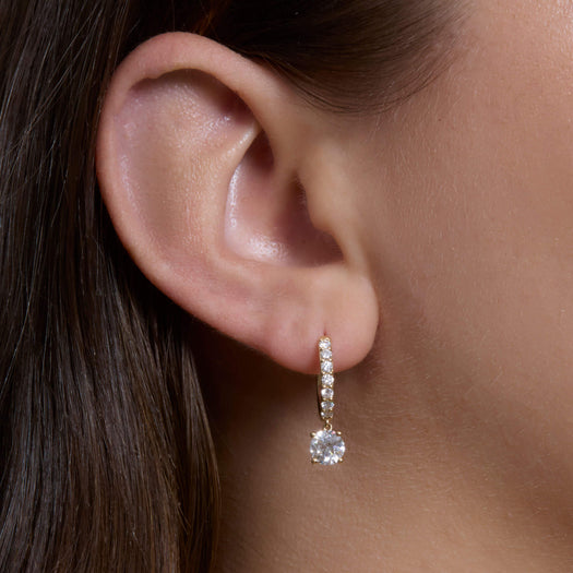 Stone And Strand LAB-Created Diamond Drop Earrings