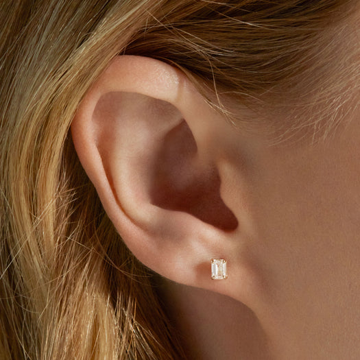 Stone And Strand LAB-Created Diamond Mirror Studs