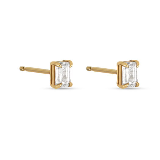 Stone And Strand LAB-Created Diamond Mirror Studs