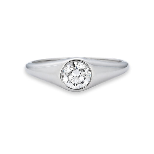 stone and strand LAB-Created Diamond Pinky Ring