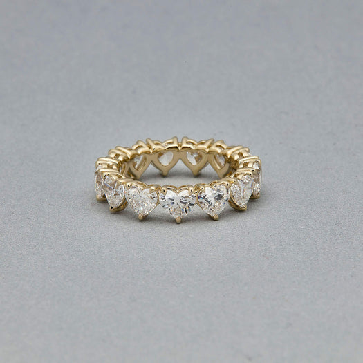 Stone And Strand LAB-Created Heart Eternity Band
